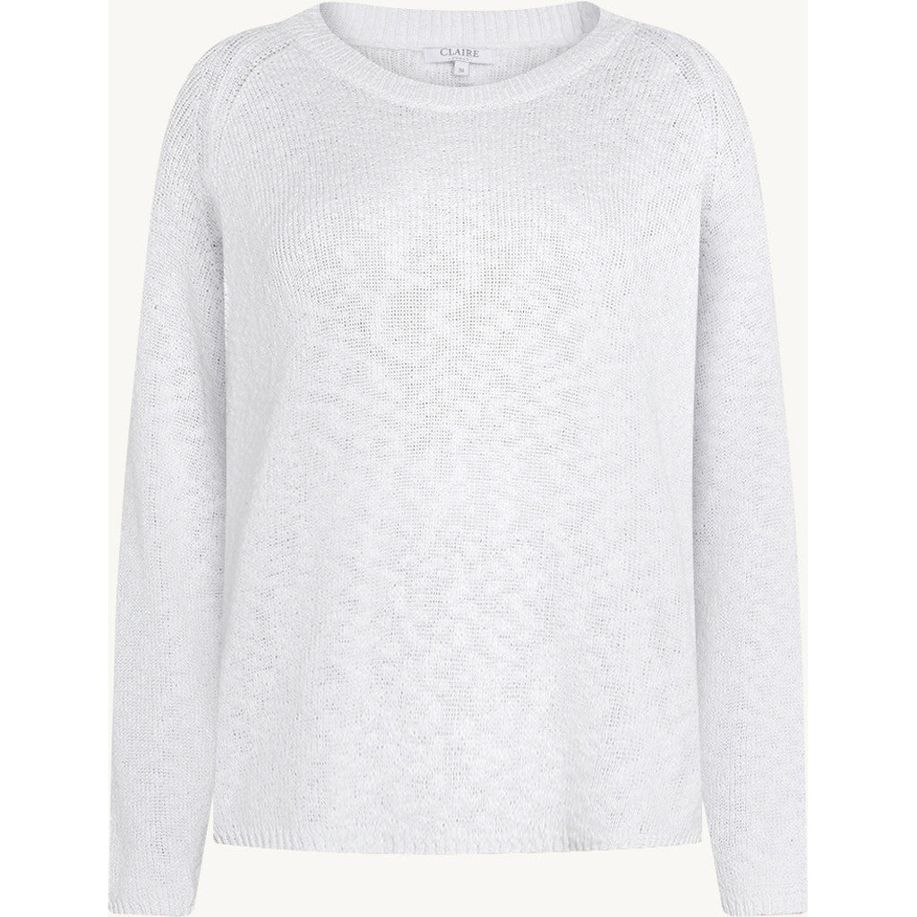 CLAIRE Knit CWPrisha Pullover 3246 White