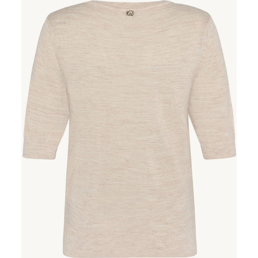 CLAIRE Knit CWPutri Pullover 13261 Sand Stone Melange