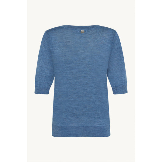 CLAIRE Knit CWPutri Pullover 14155 Blue Iris Melange