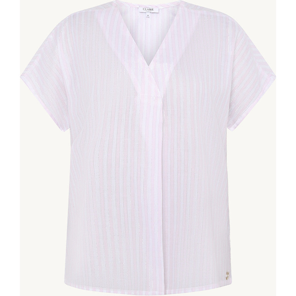 CLAIRE Shirt CWRebitta Stripe Shirts 4306 Pink Touch