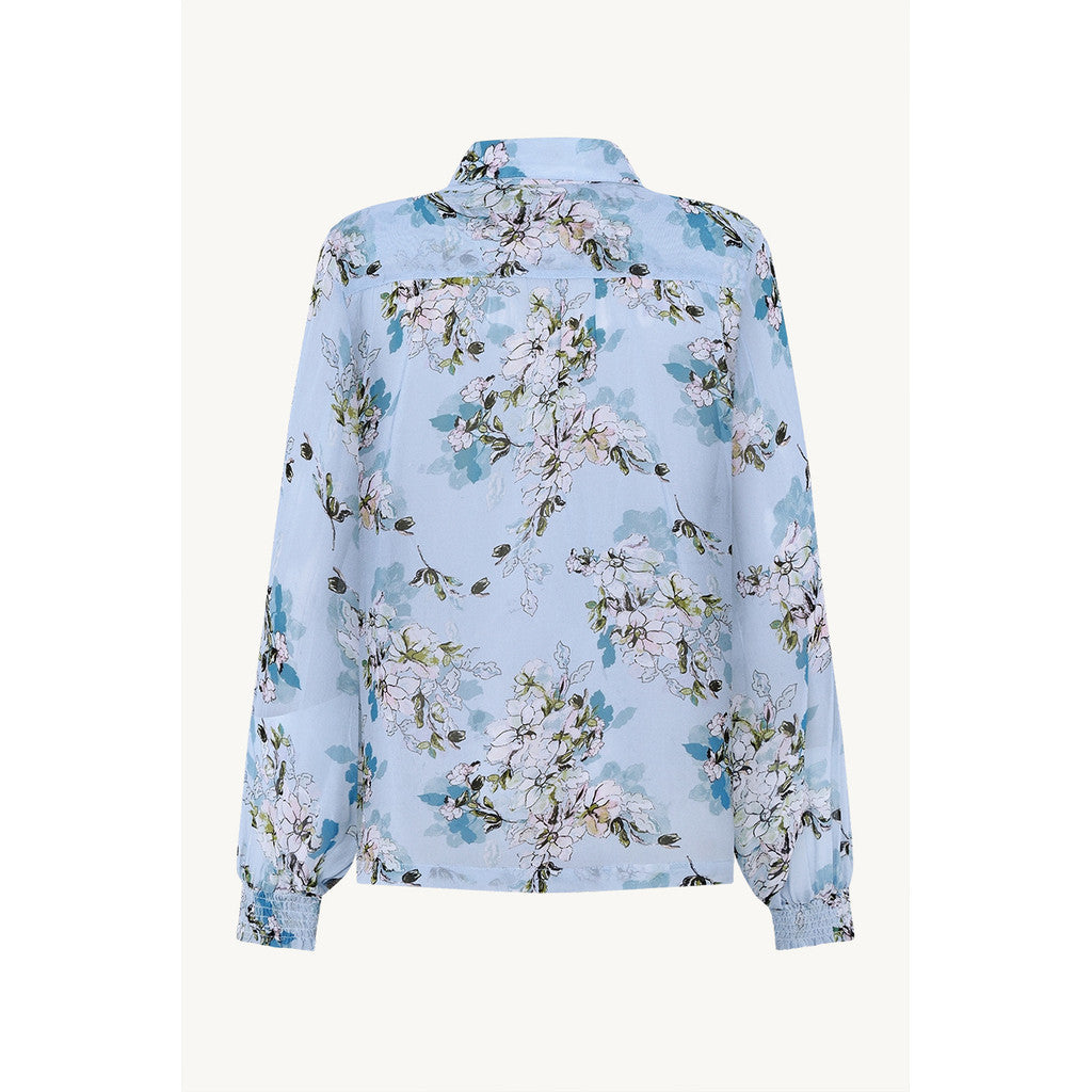 CLAIRE Shirt CWRenette Flower Leaves Shirts 3185 Serenity