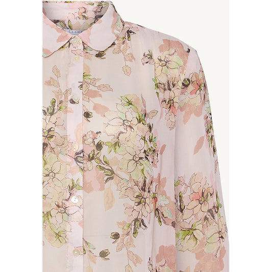CLAIRE Shirt CWRenette Flower Leaves Shirts 4306 Pink Touch
