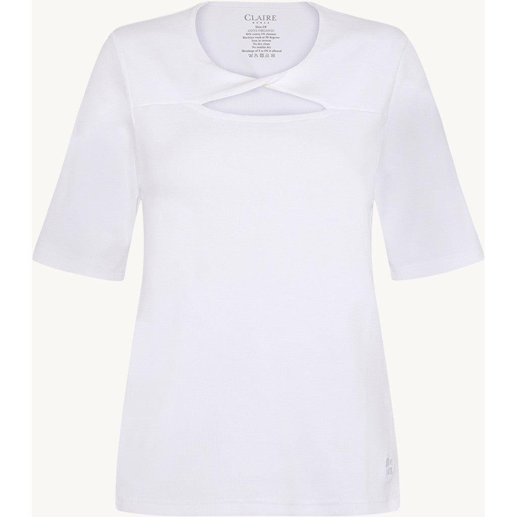 CLAIRE T-shirt CWAislynn T-shirt L/S 3246 White