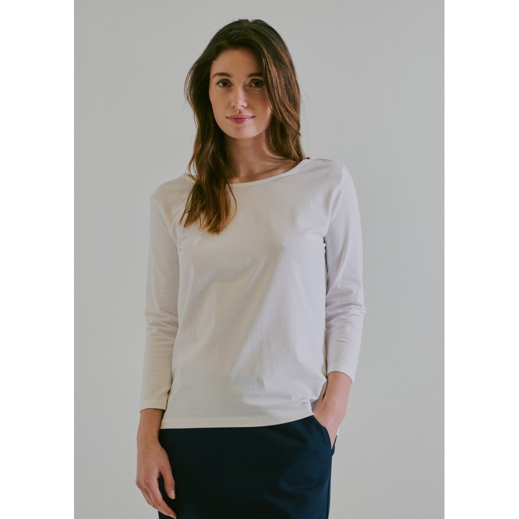 CLAIRE T-shirt CWAlba T-shirt L/S 3246 White
