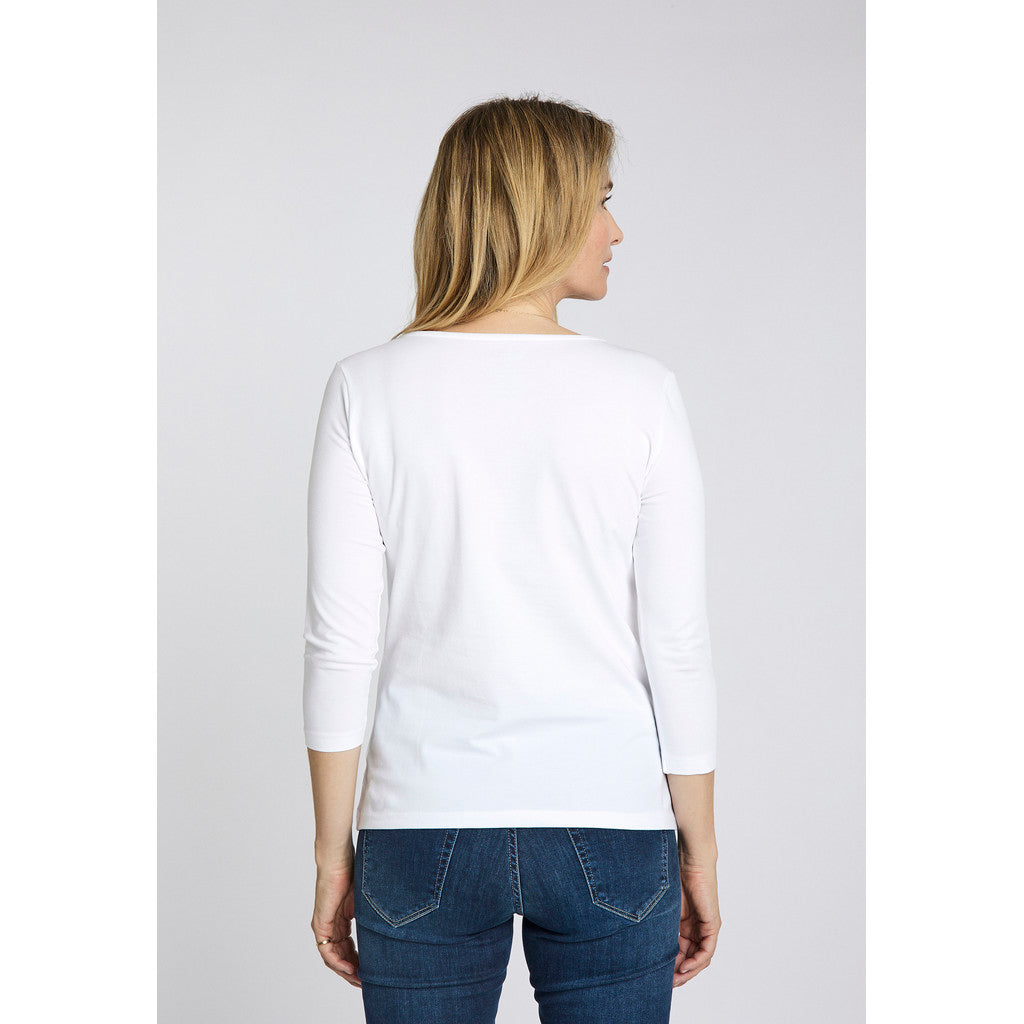 CLAIRE T-shirt CWAlba T-shirt L/S 3246 White