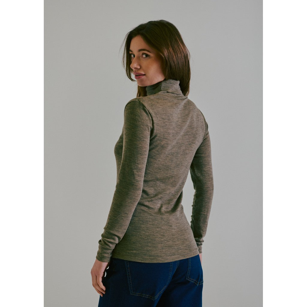 CLAIRE T-shirt CWAlys Pullover 13575 Taupe Melange