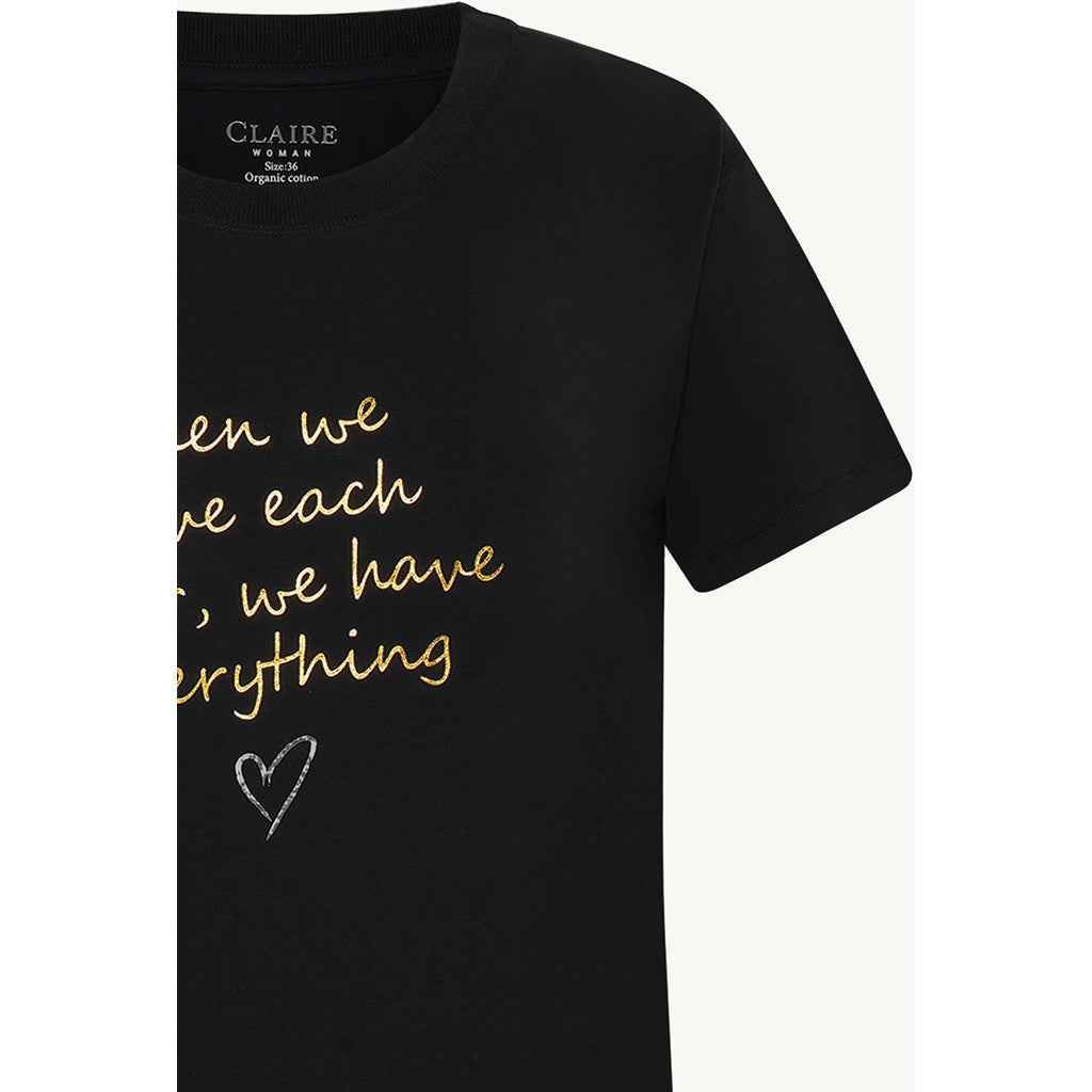 CLAIRE T-shirt CWAmani T-shirt S/S 3244 Black