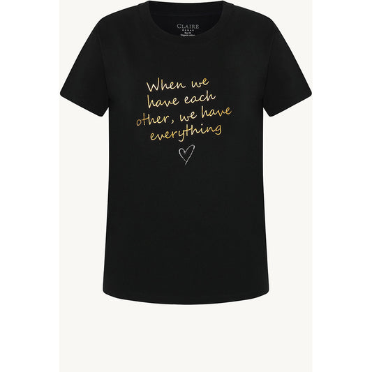 CLAIRE T-shirt CWAmani T-shirt S/S 3244 Black