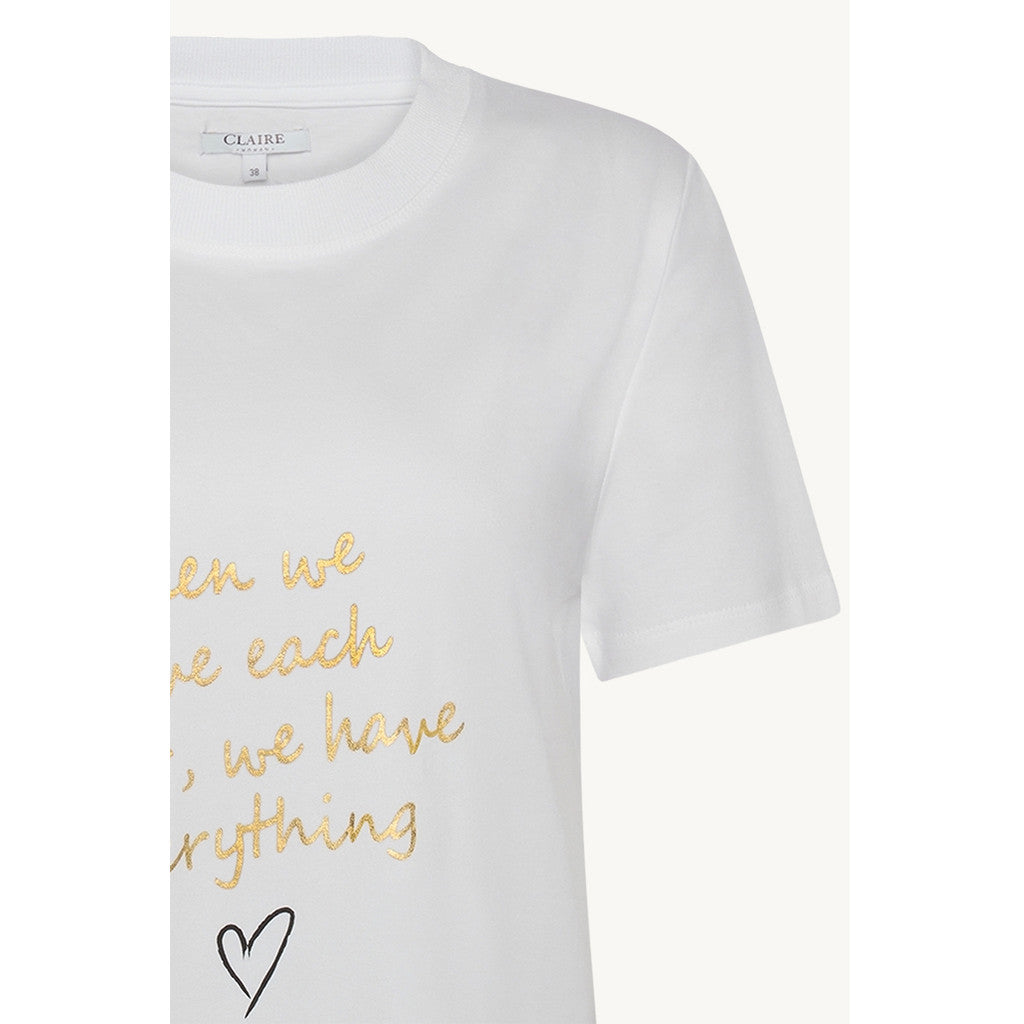 CLAIRE T-shirt CWAmani T-shirt S/S 3246 White