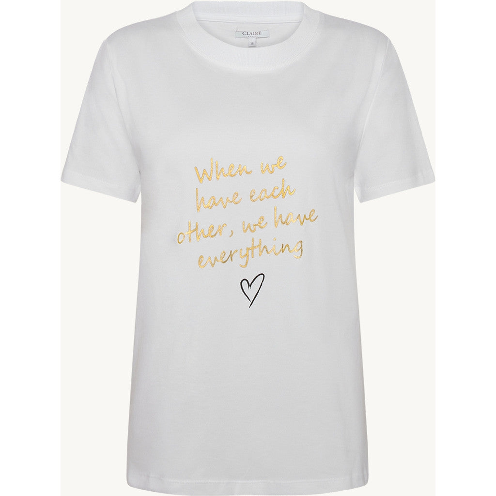CLAIRE T-shirt CWAmani T-shirt S/S 3246 White