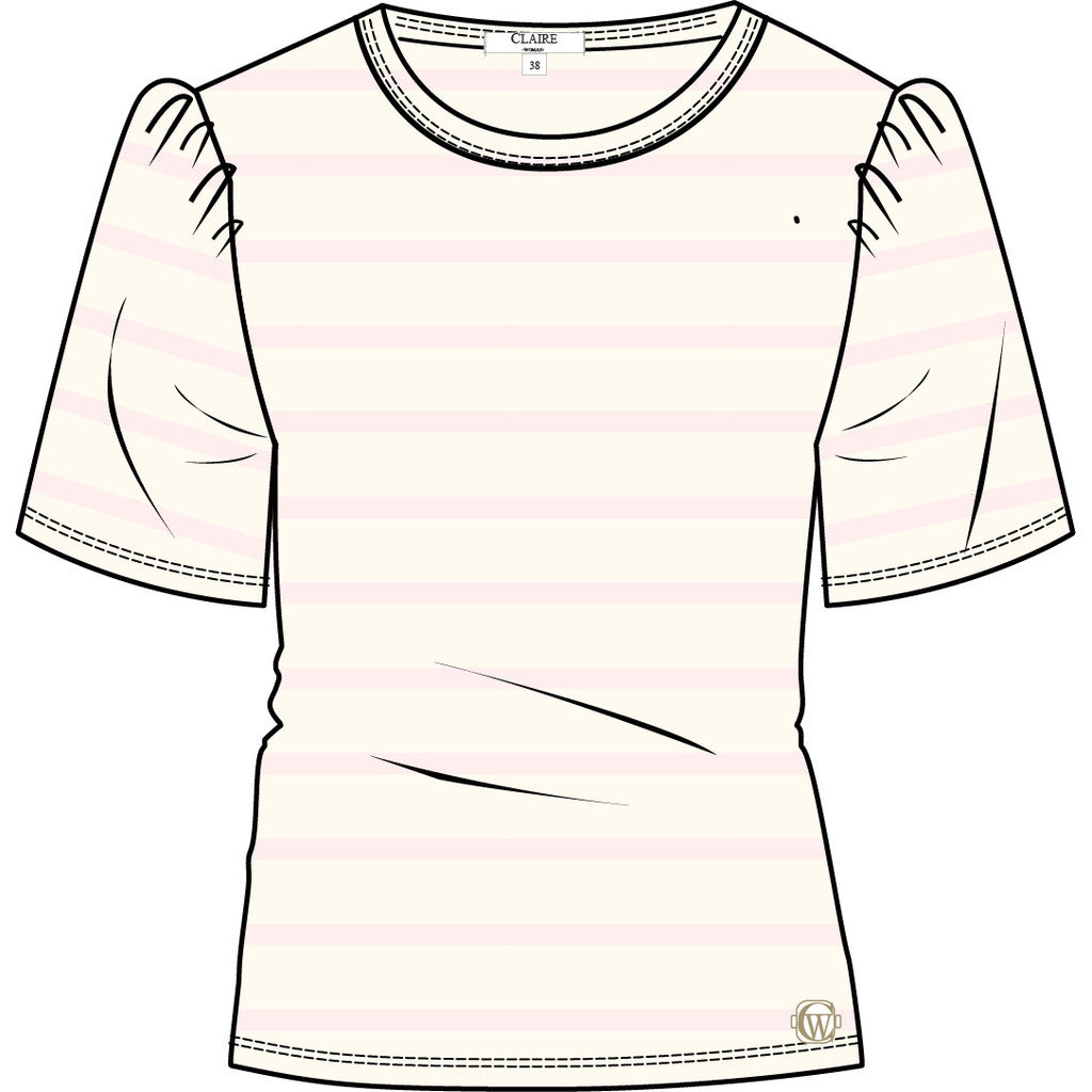 CLAIRE T-shirt CWAnanya T-shirt S/S 4306 Pink Touch