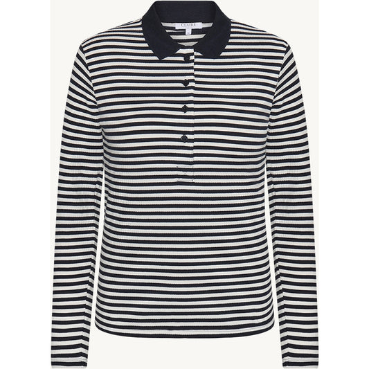 CLAIRE T-shirt CWAnthea Stripe T-shirt L/S 3151 Dark Navy