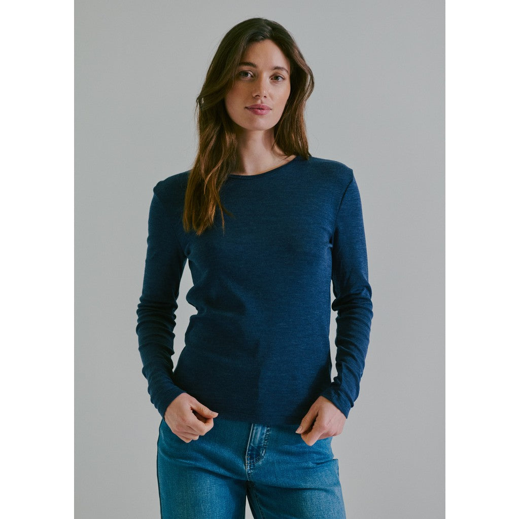 CLAIRE T-shirt CWAubree Slipdress 13129 Blues Melange