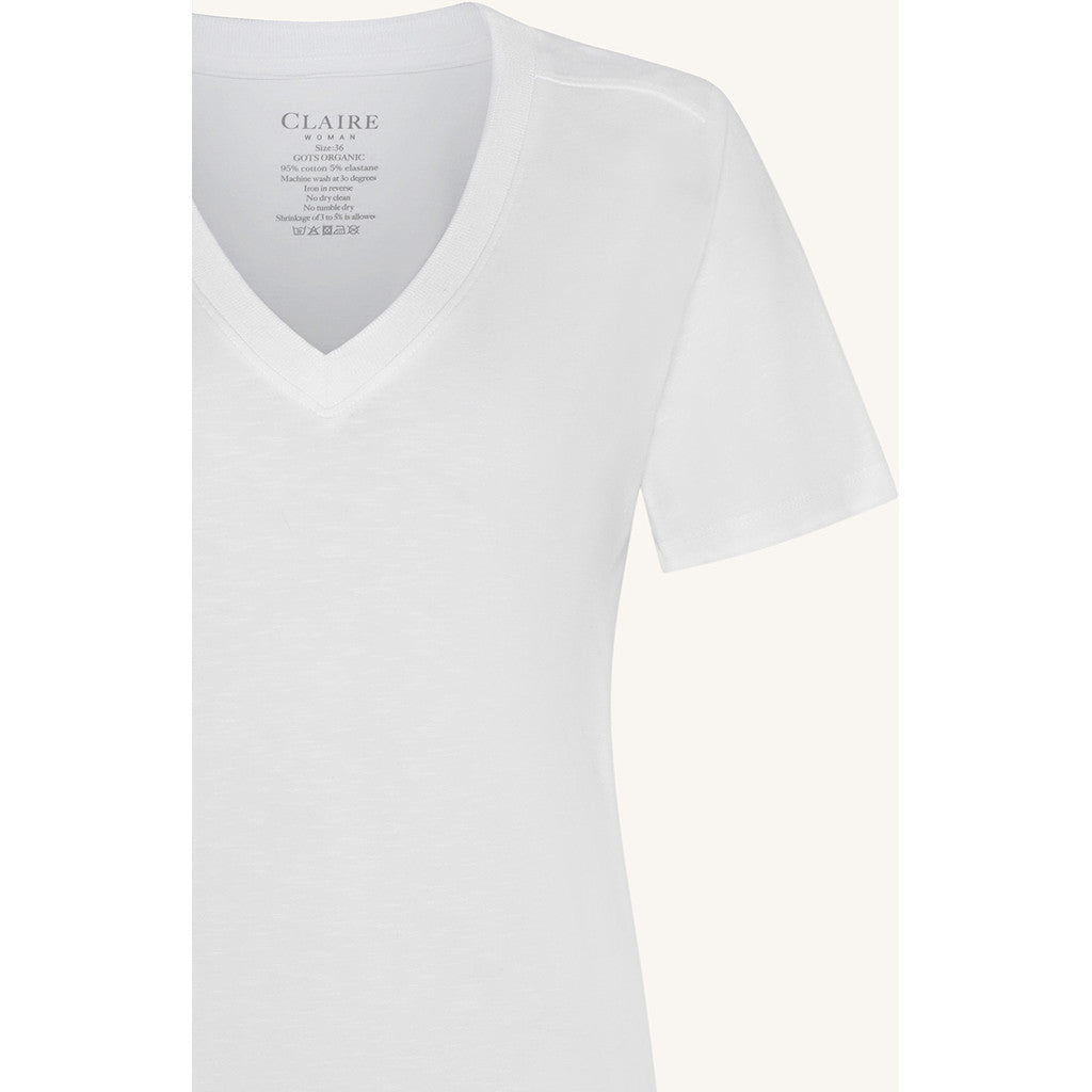 CLAIRE T-shirt CWAubriana T-shirt S/S 3246 White