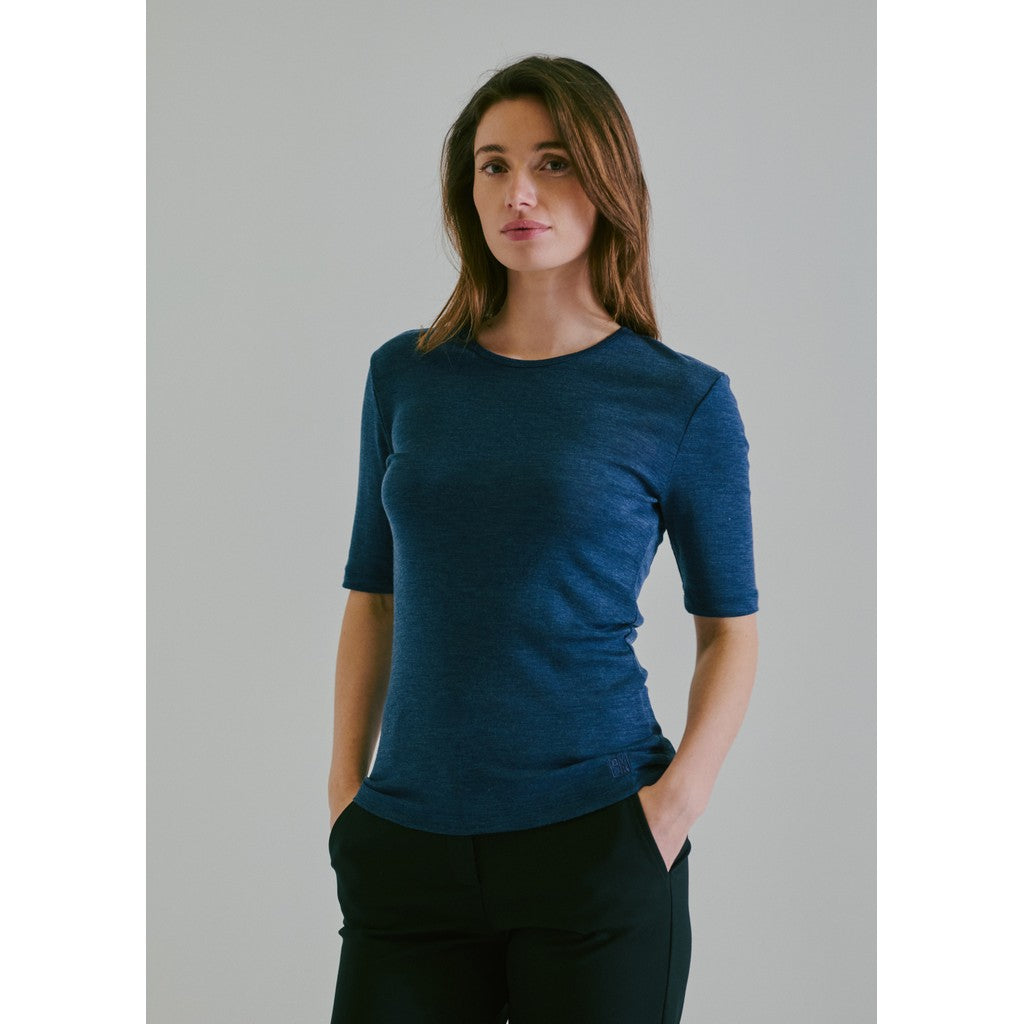 CLAIRE T-shirt CWAuburn Slipdress 13129 Blues Melange