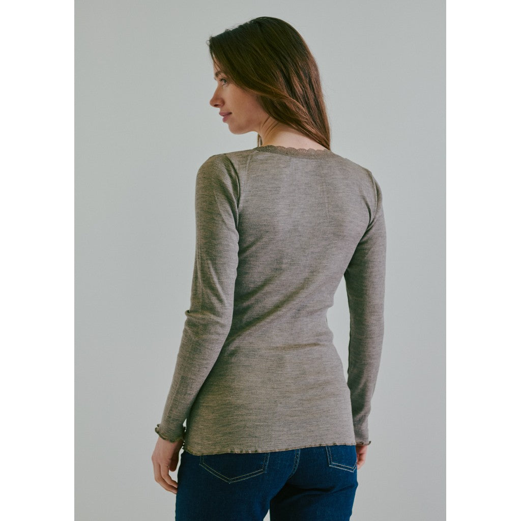 CLAIRE T-shirt CWAvalon Slipdress 13575 Taupe Melange