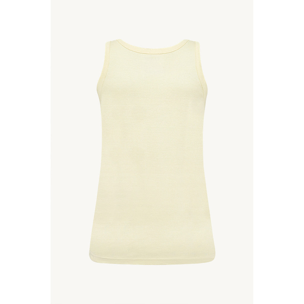 CLAIRE T-shirt CWAvery Tank Top 4626 Pale Yellow