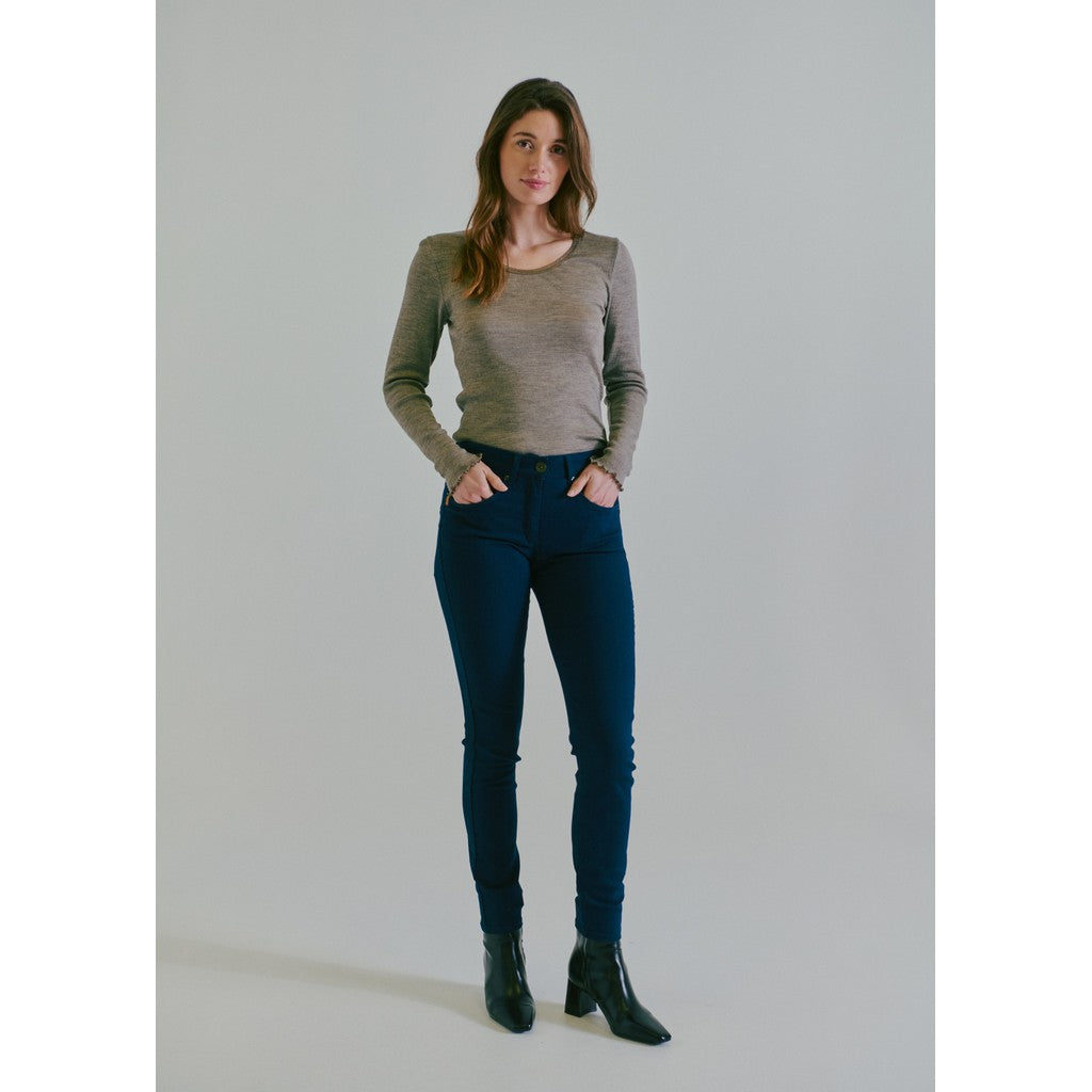 CLAIRE Trousers CWJasmin Navy Trousers 3151 Dark Navy