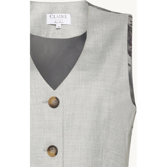 CLAIRE Vest CWEliane Waistcoat 1218 Soft Grey Melange